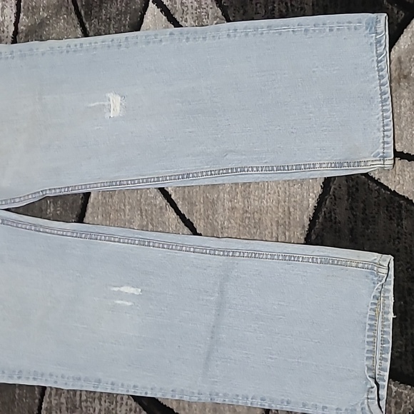 AER0POSTALE ESSEX STRAIGHT DISTRESSED DENIM JEAN - Picture 6 of 14